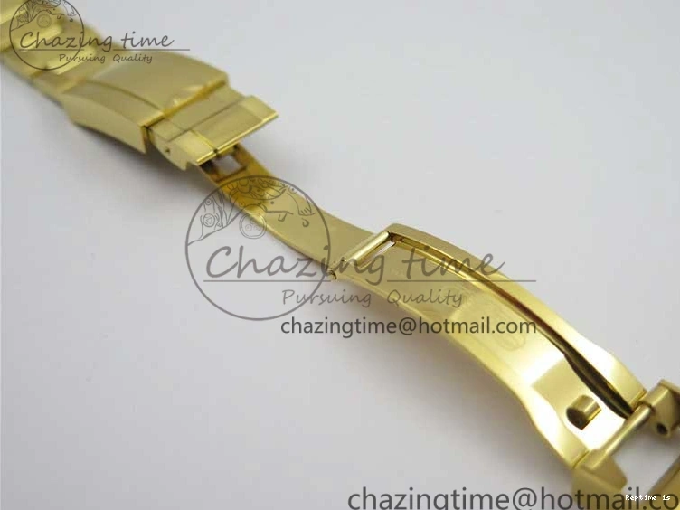 0109 Daytona 116589RBOW YG Rainbow Crystal BLF Best Edition Black Dial on YG Bracelet A SmoothTexture 3175